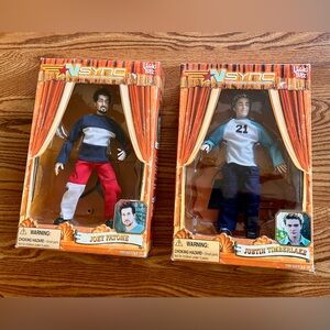 New in boxes , living toyz Maionettes Justin Timberlake and Joey Fatone